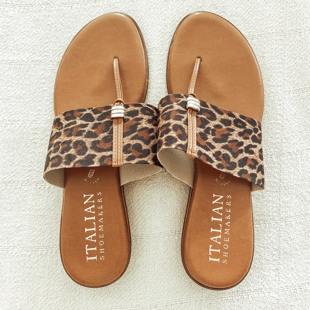 Designer leopard sandals